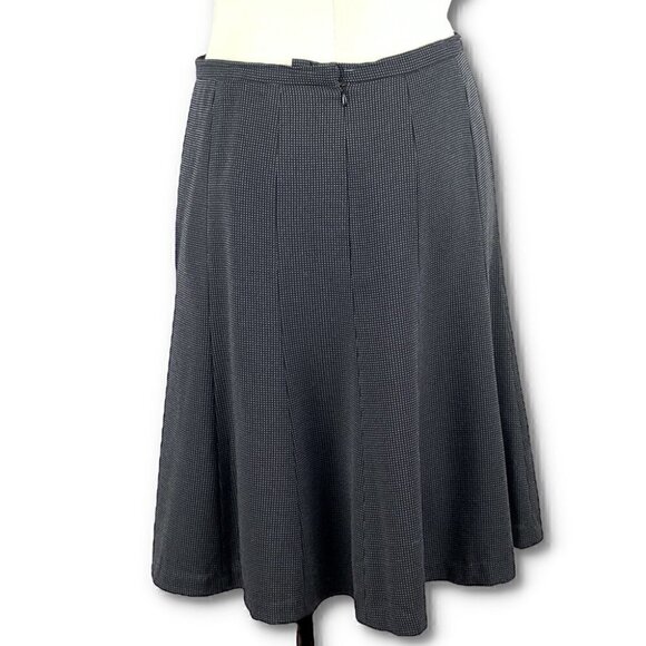 Talbots womens skirt size 16 black white pin dot 39% wool career - Picture 3 of 11